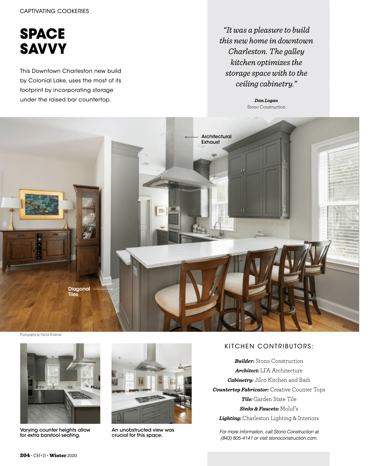 Space Savvy article feature in Charleston Home and Design Magazine.