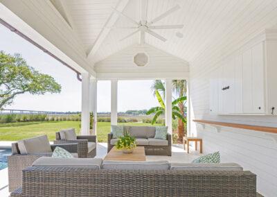 Home addition custom cabana and pool deck.
