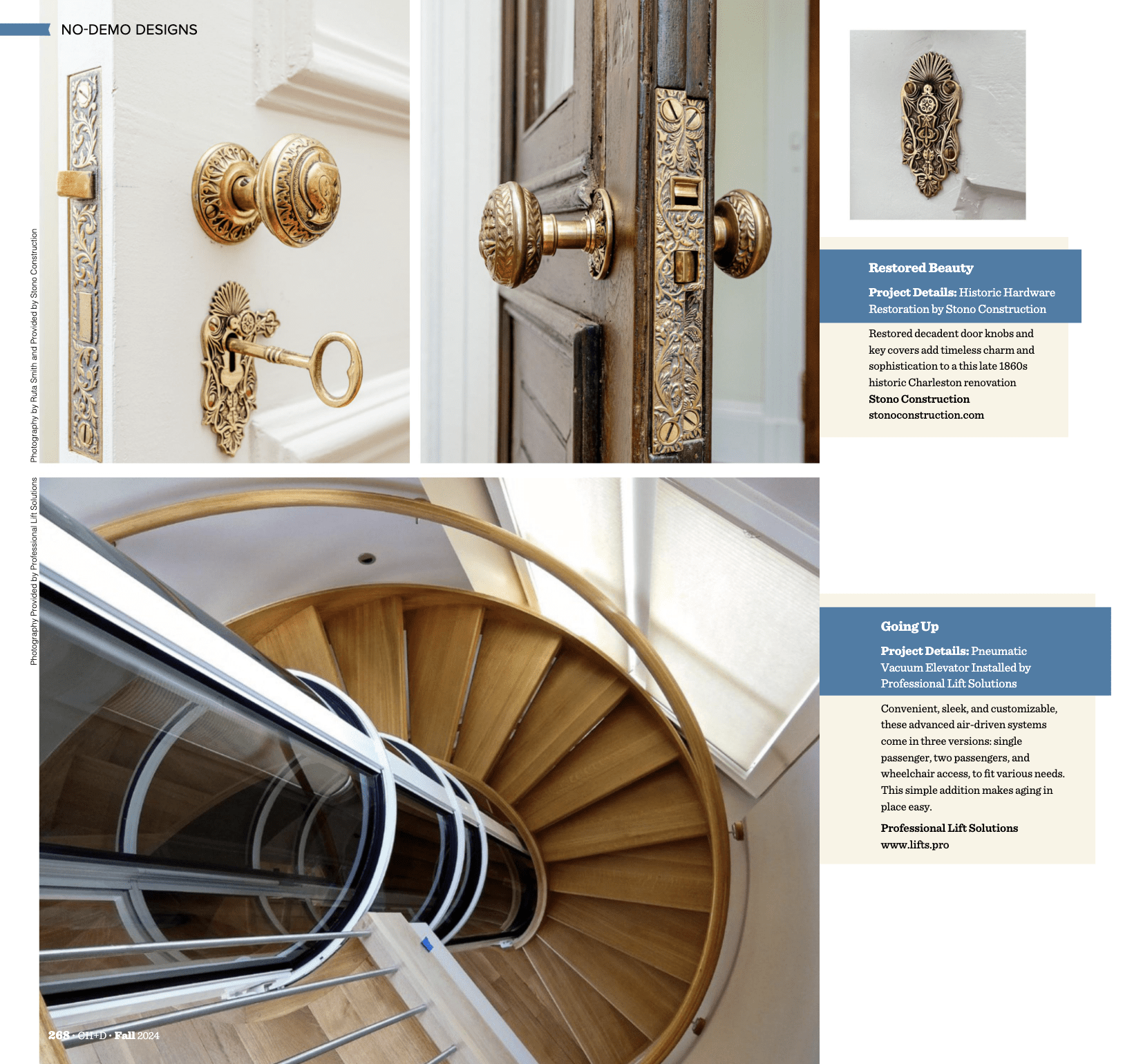 Stono Construction feature in Charleston Home and Design Magazine's Fall 2024 issue.