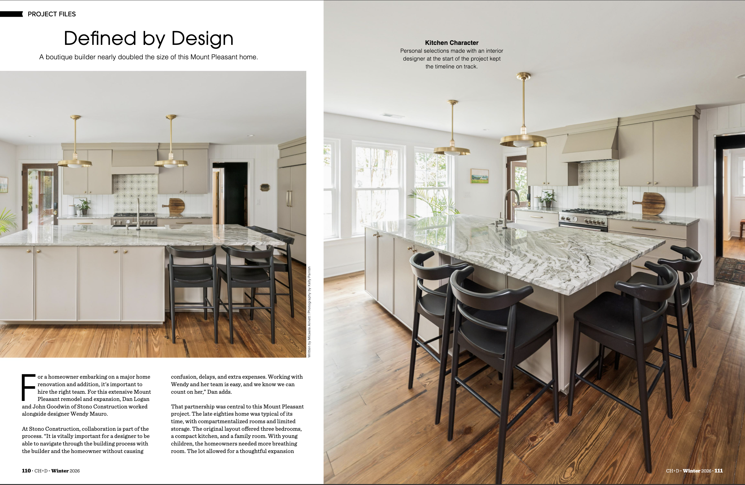 Stono Construction feature in Charleston Home and Design Magazine's Spring 2022 issue - pool feature article.